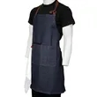 Adjustable Denim Bib Apron w. Pockets (BLANK)