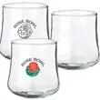 Wine GLASS Stemless 11oz ROSEBUD