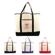 12oz.Cotton Canvas Reusable Tote Bag w/ Handle& Outer Pocket