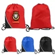 Zipper Pocket Drawstring Backpack
