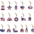 Independence Day Decoration July 4th Paper Hanging Pendant