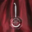 Octagon Shape Glass Ornament