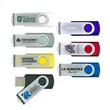 Steel Swiveling USB Flash Drive (1GB - 32GB+)