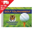 24-Hour 14"x20" Single Reverse Golf Flag-Heading & Grommets