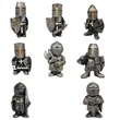 Small Armored Medieval Knight with Sword Statue