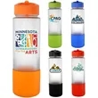 Pop Up 22 oz. Full Color Frosted Glass Grip Bottle