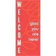 Welcome - Red X Frame Banner