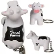 Cow Shaped Stress Reliever Keyring