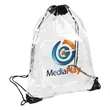Biodegradable Clear Drawstring Backpack