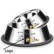 Stainless Steel Non-Slip Cat Dog Bowl