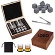 Whiskey Stone And Wine Glass Gift Set