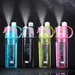 Portable Plastic Water Bottles Sprayer Summer Sports Travel