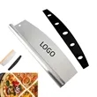 Pizza Cutter Rocker Knife with Protective Cover