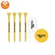 4 Plus Tees/1 Divot Tool/1 Ball Marker