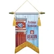 7" x 10" Podium Banner, Angle Cut/ with Fringe
