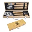 5 Pcs Bamboo Box BBQ Tool Set