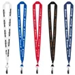 3/4" Eco Friendly rPET Lanyard with Bulldog Clip