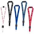 1" Eco Friendly rPET Lanyard w/ Buckle and Safety Breakaway