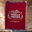 Custom CottonWeave™ Tapestry Throw Blanket, USA-made. Size M