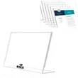 Acrylic Bevelled Sign Holder Plastic Table Menu Holder