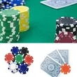 6 stripe poker chips with digital printing on both sides