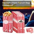 Bulk Large Disposable Paper Popcorn Bags Greaseproof
