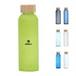 17oz Glasses Water Bottle with Bamboo Lid