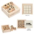 Mini Wooden Tic-Tac-Toe Game