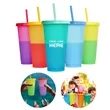 24OZ Mood Color Changing Cup With Lid And Straw