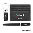 Hugo Boss® Rollerball Pen, Key Ring & Card Holder Set