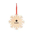 Wooden Snowflake Ornament
