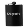 8 oz. Black Stainless Steel Hip Flask