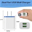 Dual Fast 2.1A USB Water Drop LED Lighting Charger