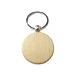Wood Custom Engraved Circle Keychain for Friend,Dog,Couples,