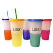 16oz Color Changing Cup with Straw and Lid
