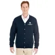 Harriton Men's Pilbloc™ V-Neck Button Cardigan Sweater