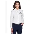 Harriton Ladies' Easy Blend™ Long-Sleeve Twill Shirt