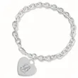 Sterling Silver Bracelet with Emblem Charm