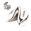 Silver Plated Zinc Alloy Metal Fortune Cookie