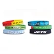 Debossed With Colorfill Silicon Wristband