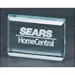 3/4" Thick Rectangular Jade Acrylic Paperweight Award