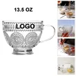 Embossed Glassware Vintage Coffee Mugs Cups