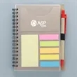 Notebook With Post-it Note Pen Coil