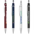 Orbit Spinner Chrome Metal Pen with Stylus