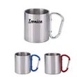 Stainless Steel Double Walled Mug with Carabiner Handle