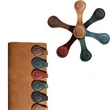 Vintage PU Leather Bone-shape Magnetic Bookmark