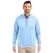 Cutter & Buck Adapt Eco Knit Heather Mens Quarter Zip Pul...