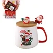 Santa Claus Mug Embossed Ceramic Coffee Cup