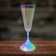 7 1/2 oz. Champagne Glass with Multi-Color LED Lights