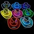 Glowing Cowboy Hat Glitzy Sequin Street Dance Event Party